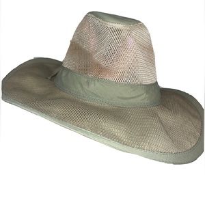 Dorfman Pacific green HAT DPC Vented Rim Fishing Hiking Outdoor Polyester Nylon